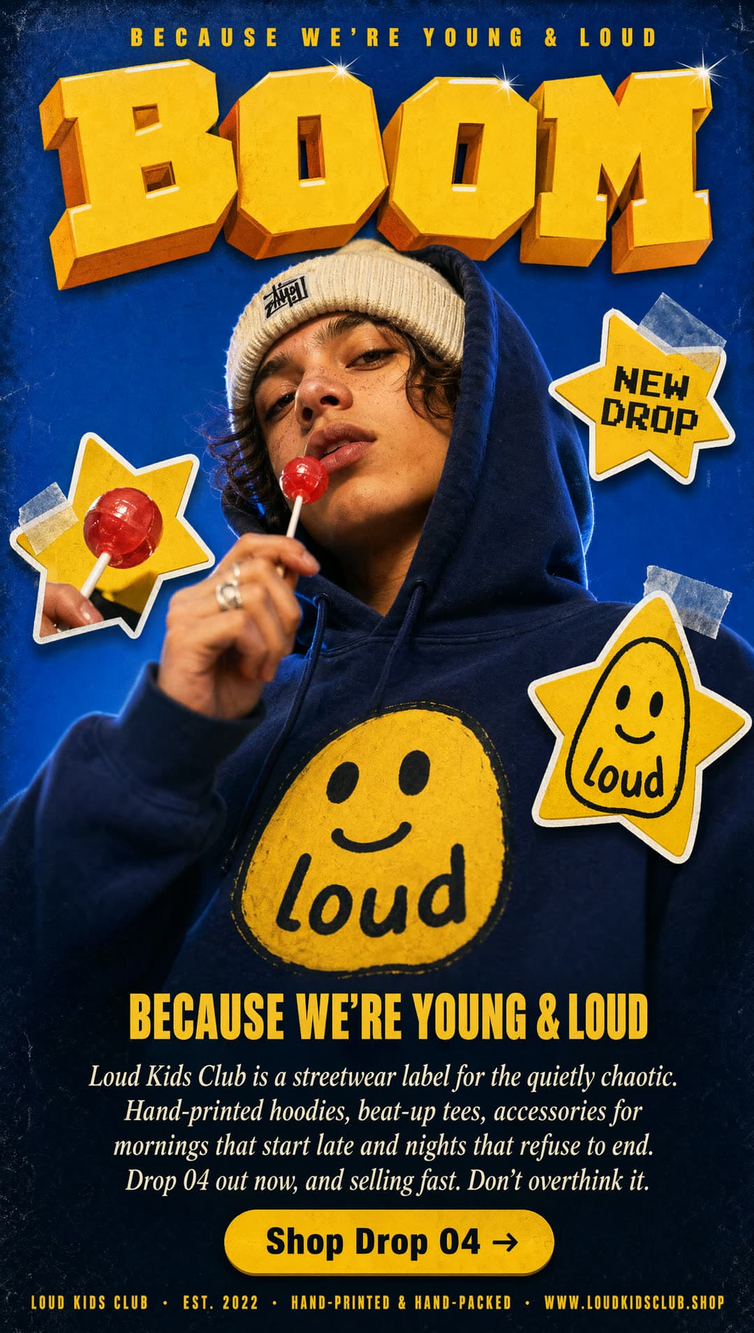 Streetwear drop static ad