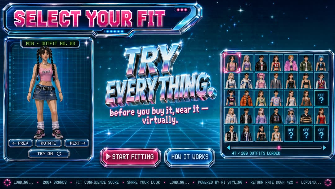 Fashion-tech static ad